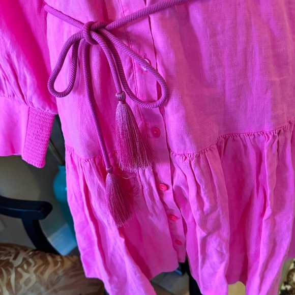 💥Lilly Pulitzer - DRENA Linen Dress NWT- Passion Fruit Pink - Lined - NWT!!!💥 - Picture 6 of 14